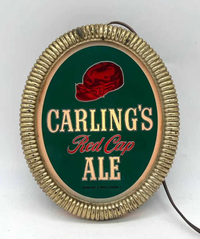 Carling's Red Cap Ale Vintage Beer Light