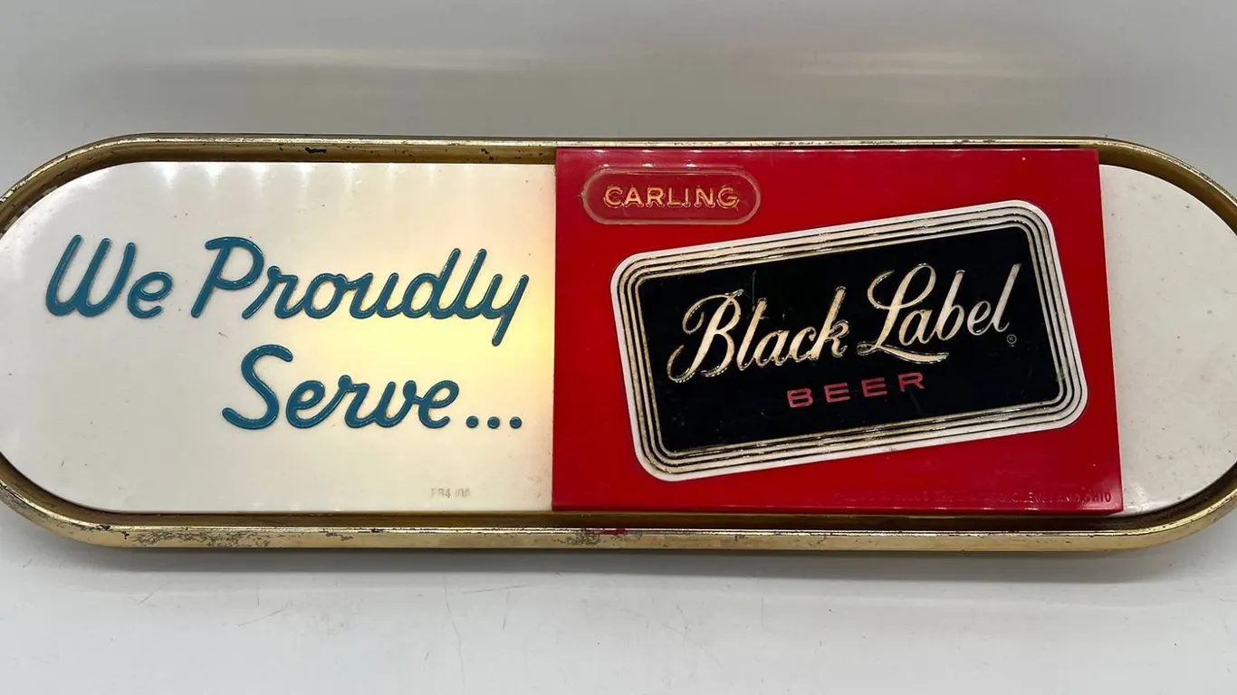 Carling Black Label Beer Lighted Sign