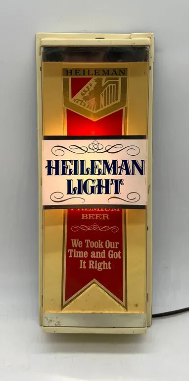 Heileman Light Illuminated Beer Light Sign