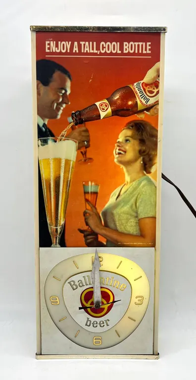 Ballantine Beer Vintage Light-Up Clock