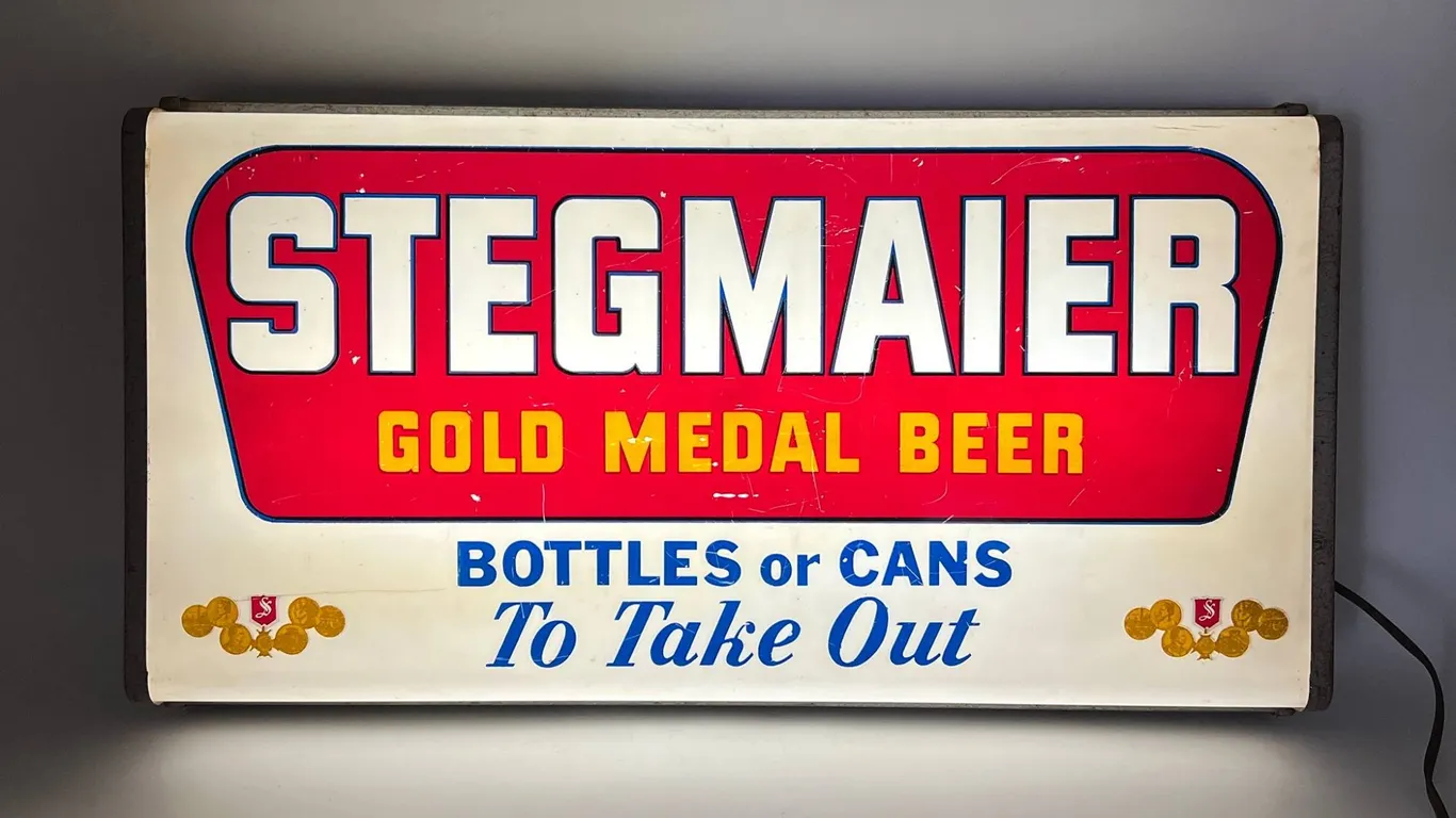 Stegmaier Gold Medal Beer Lighted Sign