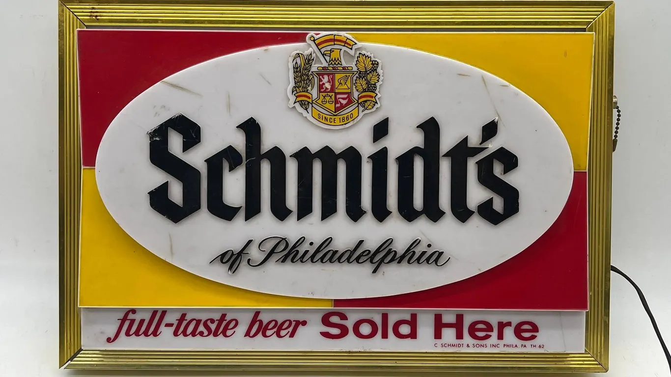 Schmidt's of Philadelphia Beer Light Sign