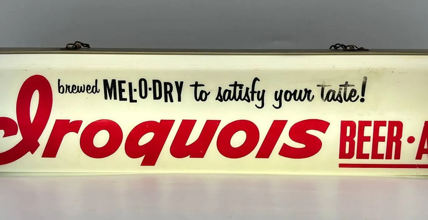 Iroquois Beer Ale Lighted Beer Sign