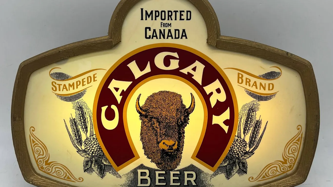 Calgary Beer Lighted Stampede Sign