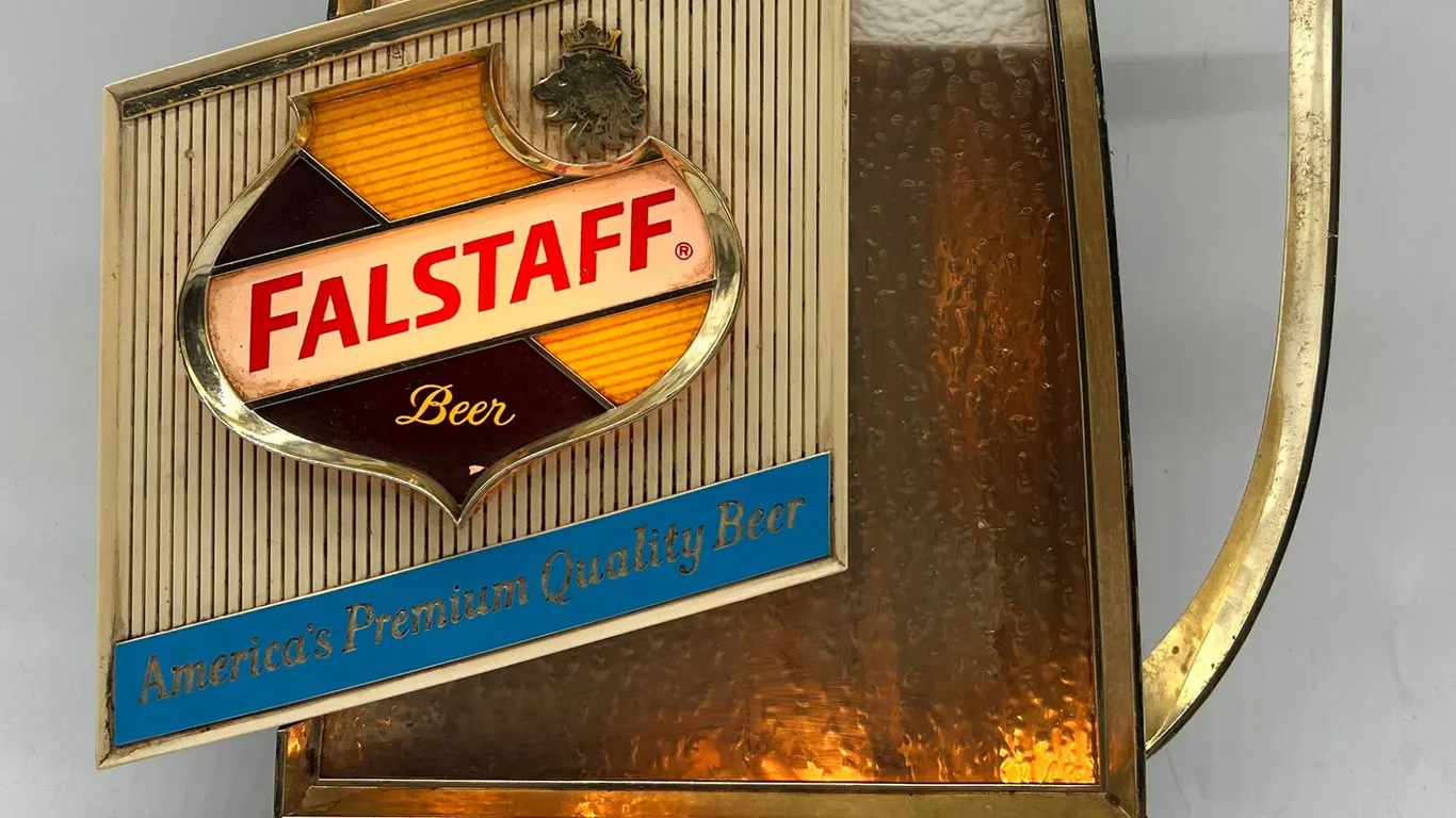 Vintage Falstaff Beer Mug Lighted Sign