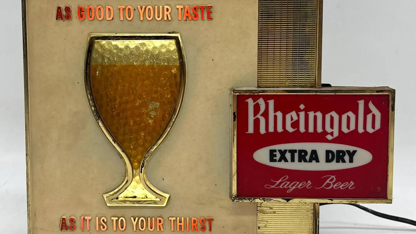 Rheingold Extra Dry Beer Light Sign