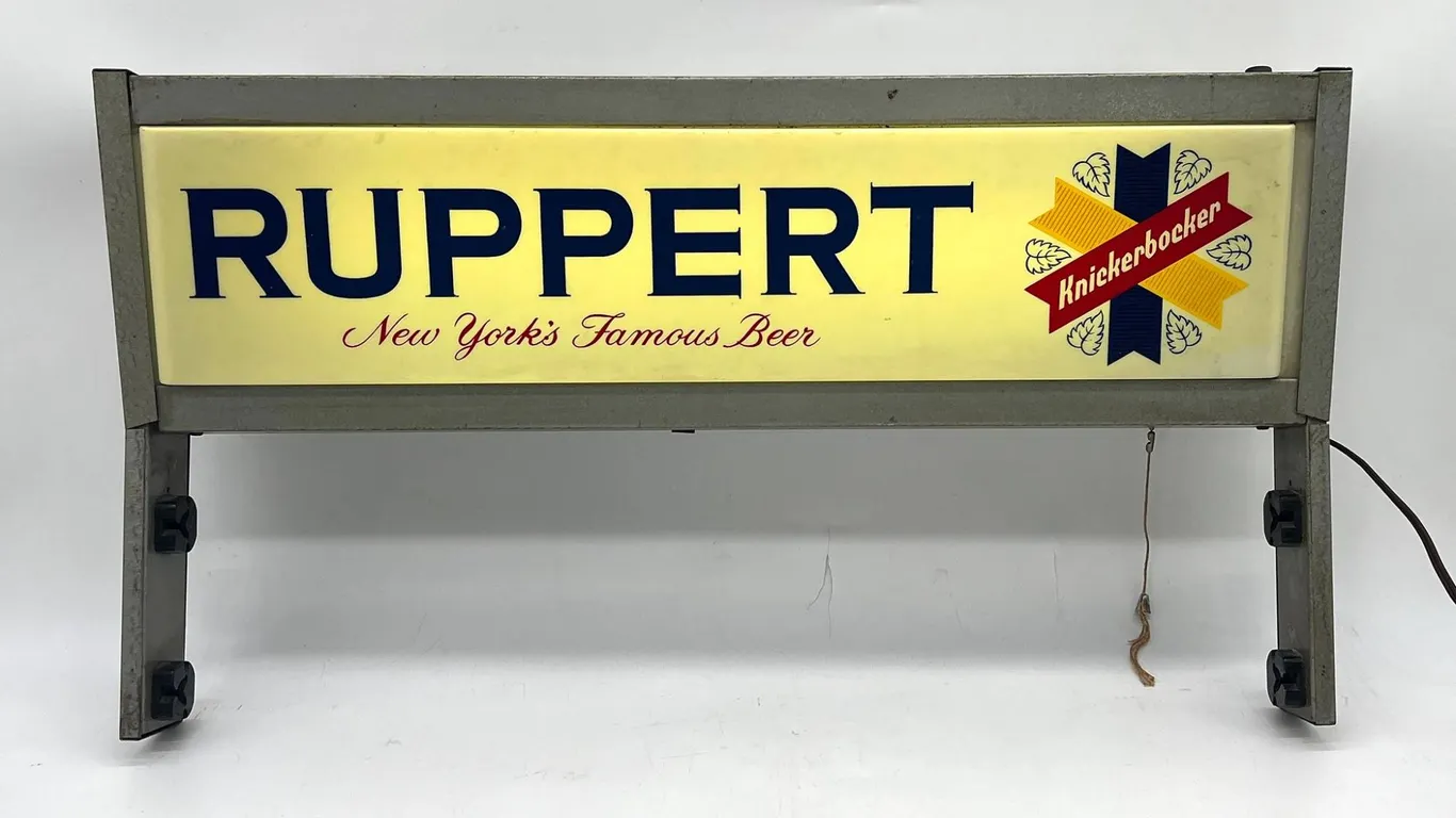 Ruppert Knickerbocker Beer Light Sign