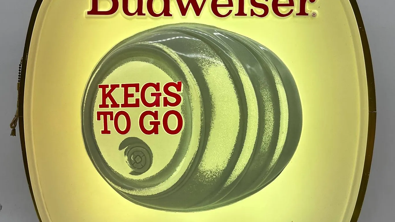 Budweiser Double Sided Beer Light Sign