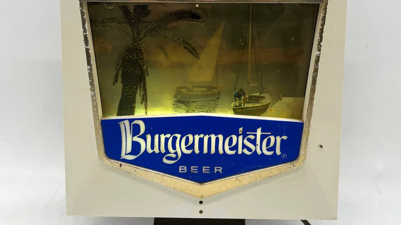 Burgermeister Beer Lighted Sign Display