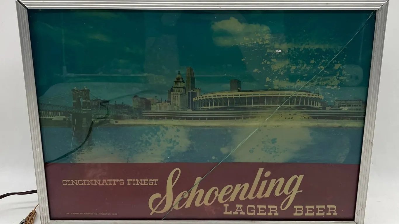 Schoenling Lager Beer Light Sign, Cincinnati