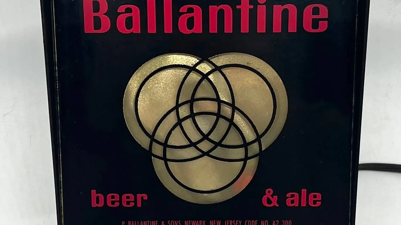 Ballantine Beer & Ale Lighted Bar Sign