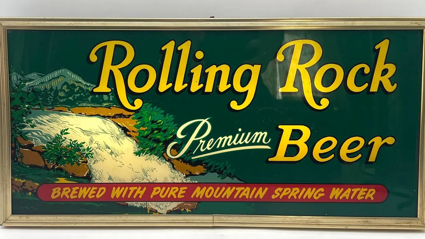 Rolling Rock Lighted Beer Sign, Latrobe PA
