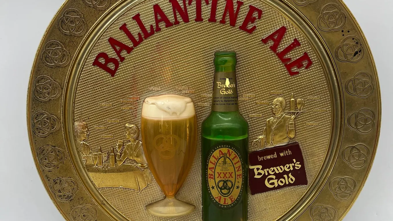 Ballantine Ale Brewer’s Gold Lighted Sign