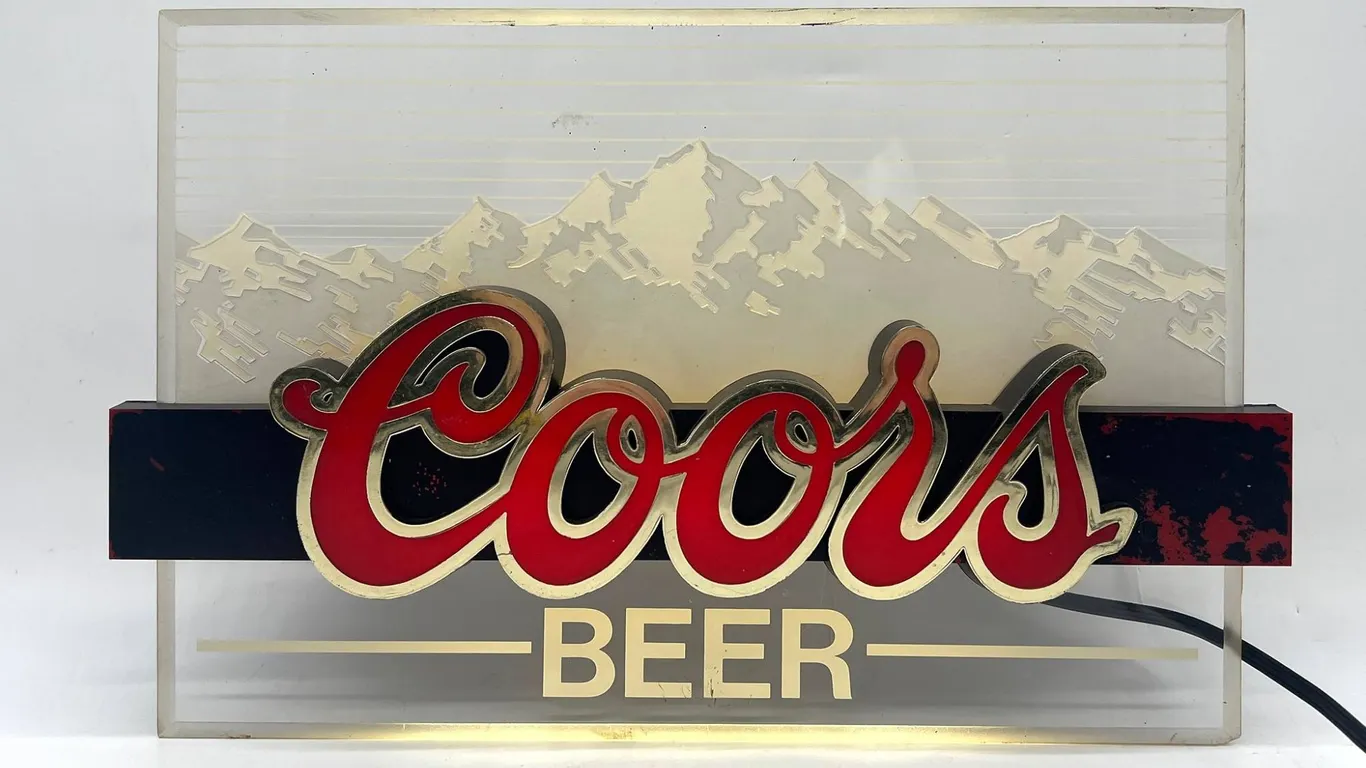 Vintage Coors Beer Lighted Bar Sign