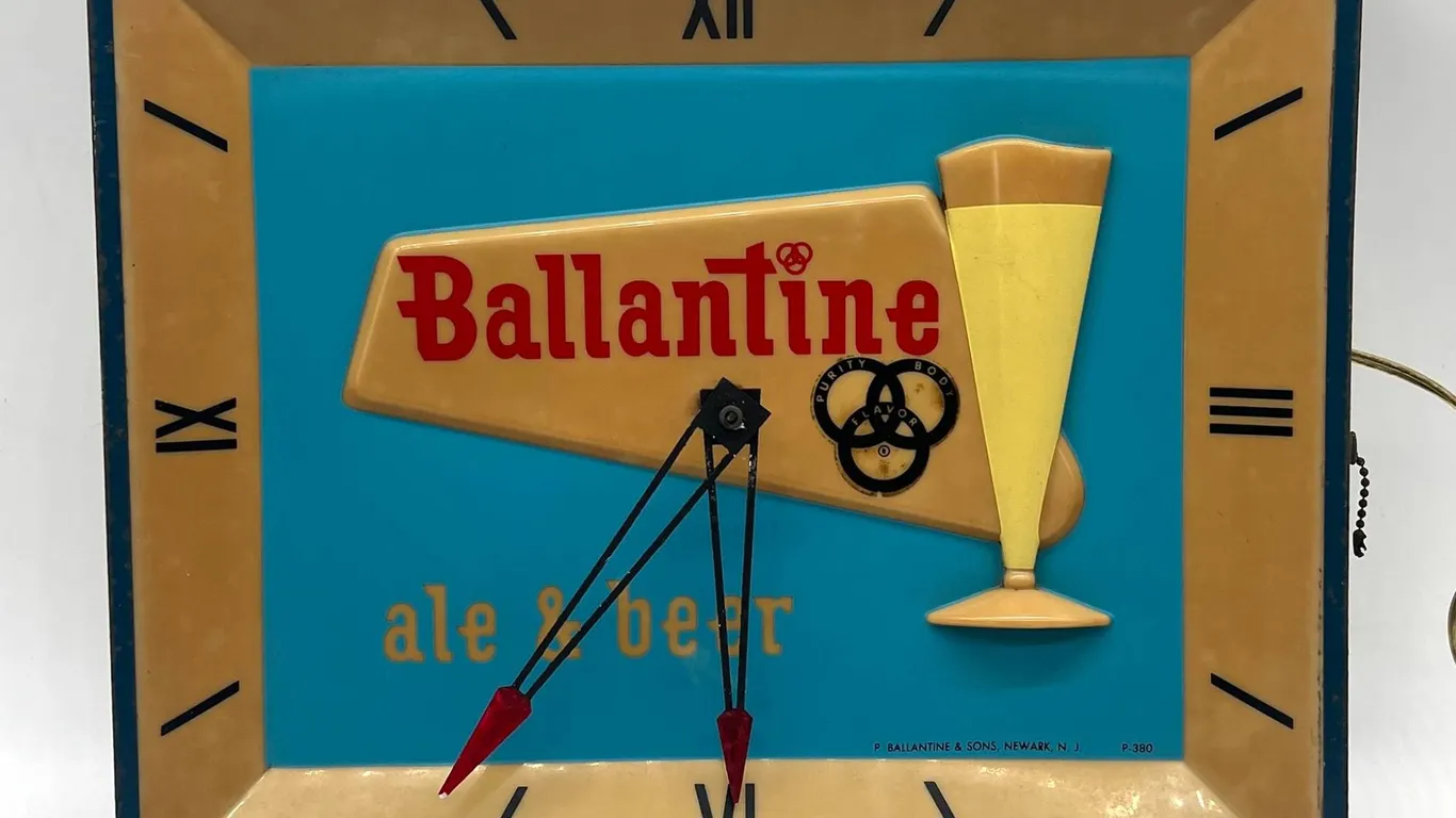 Ballantine Ale & Beer Advertising Clock