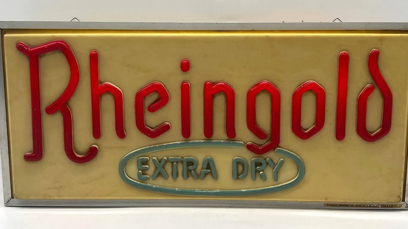 Rheingold Extra Dry Double-Sided Light Sign