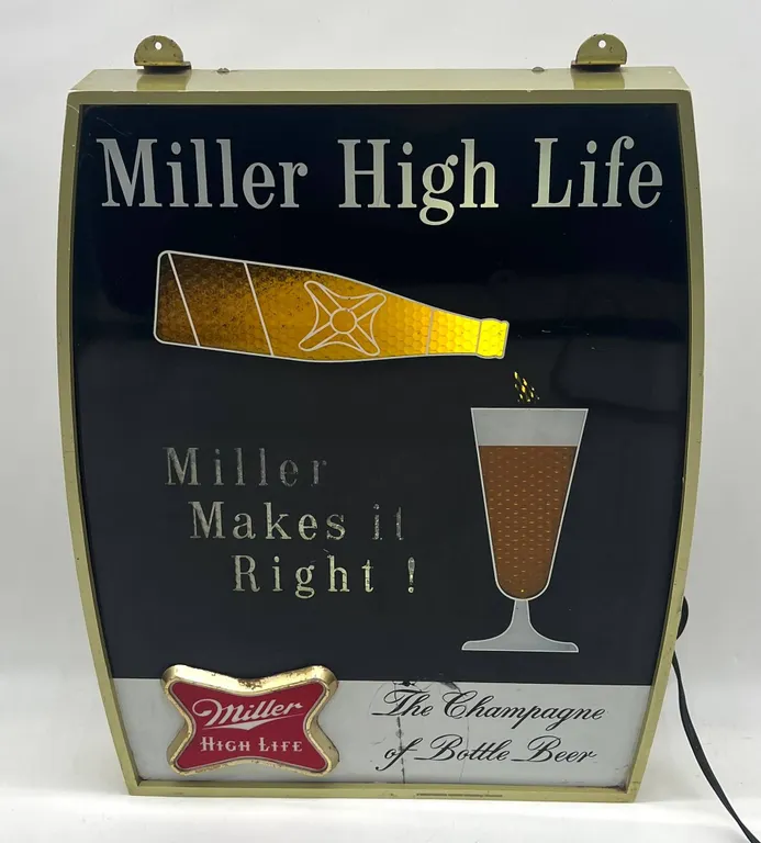 Miller High Life Beer Lighted Sign