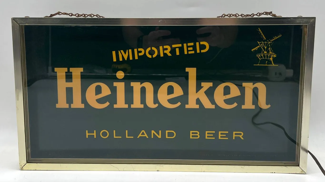 Vintage Heineken Imported Beer Light Sign