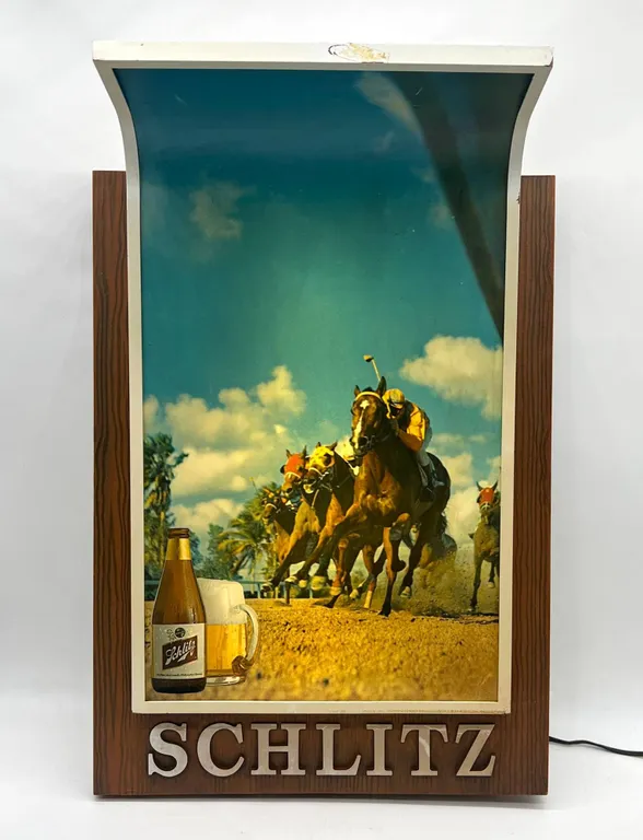 Schlitz Large Illuminated Beer Light Sign