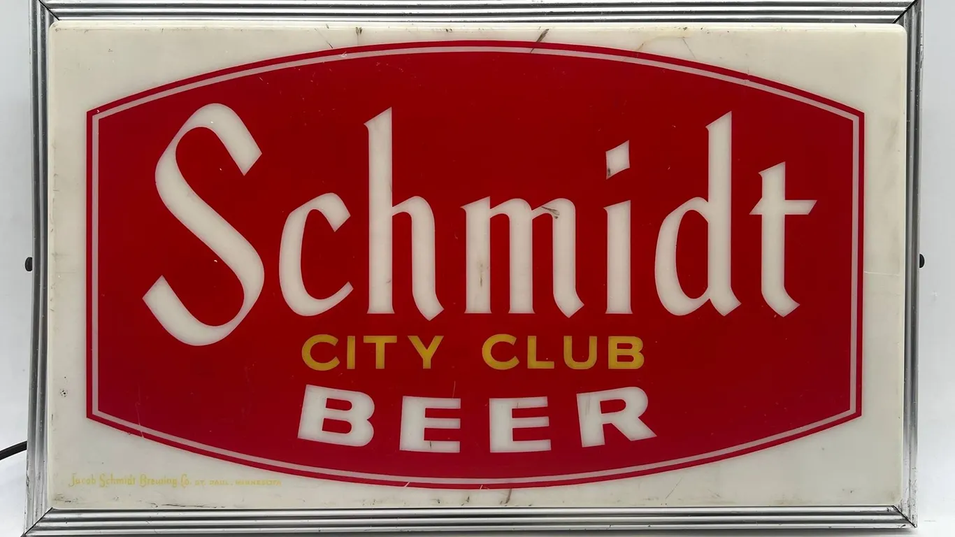 Schmidt City Club Beer Lighted Sign