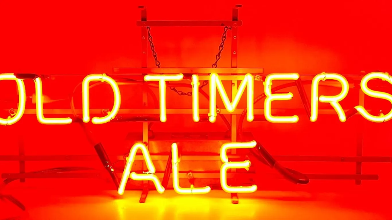 Old Timers Ale Vintage Beer Neon Light
