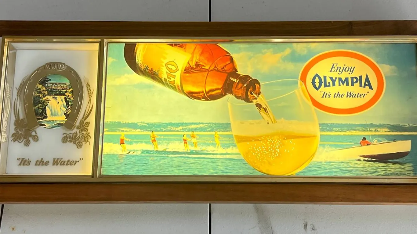 Olympia Beer Large Vintage Lighted Sign