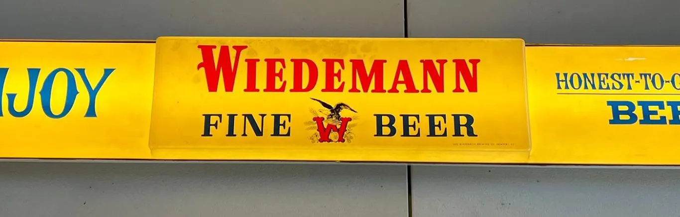 Wiedemann Beer Lighted Bar Sign, Large