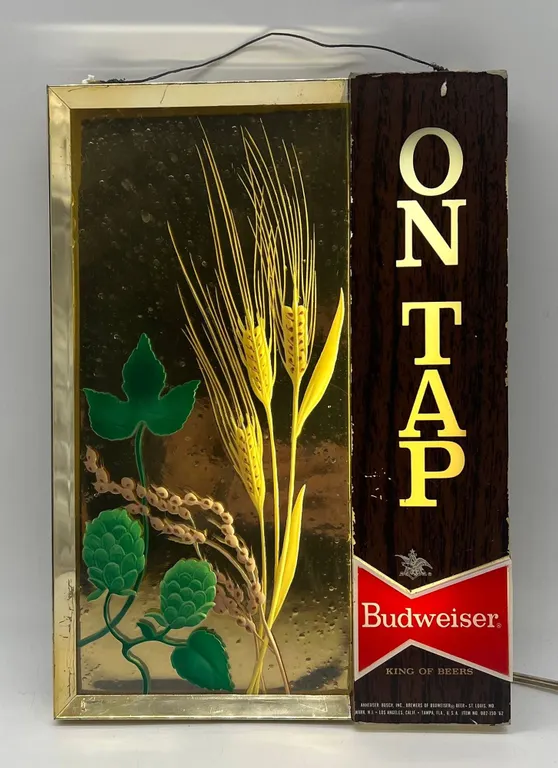 Budweiser On Tap Vintage Beer Light Sign