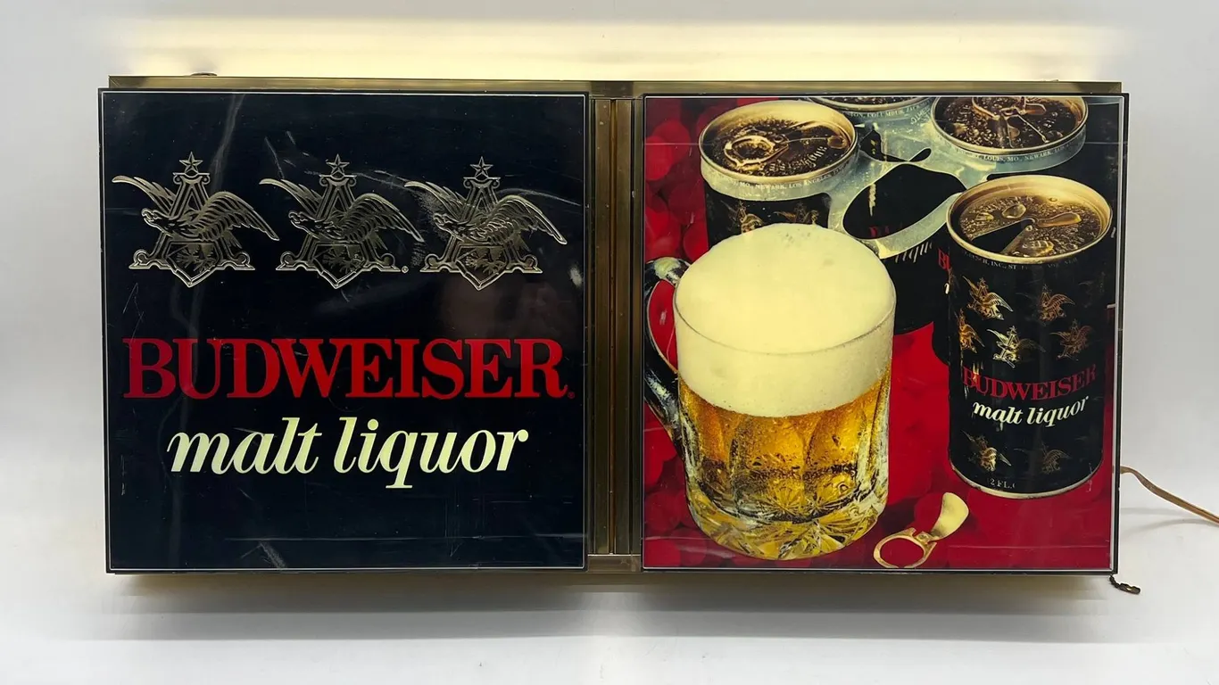 Budweiser Malt Liquor Beer Light Sign