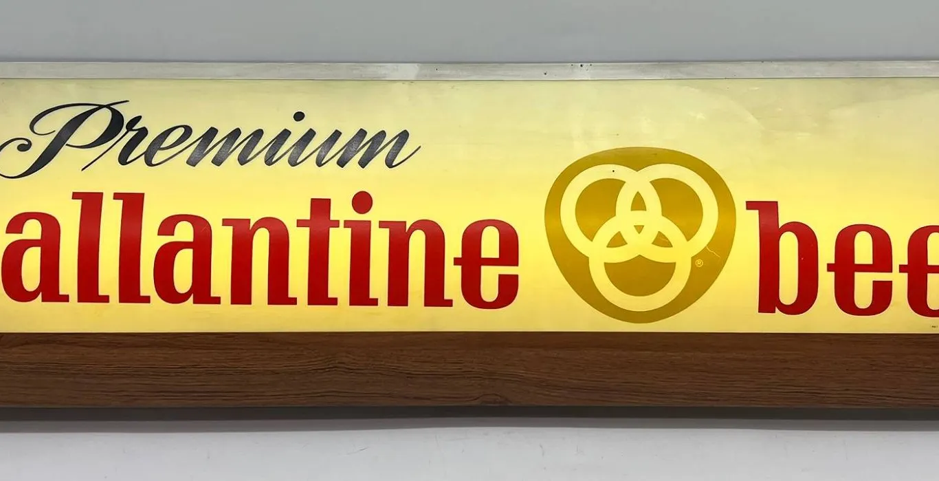 Ballantine Beer Large Vintage Light Sign