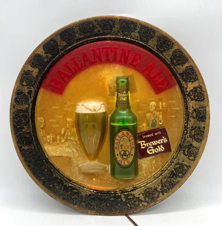 Ballantine Ale Vintage Beer Light Sign