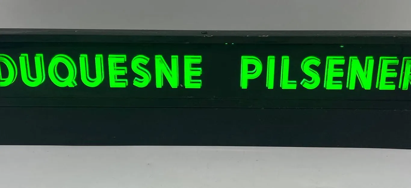 Duquesne Pilsener Antique Beer Light Sign