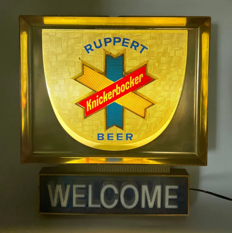 Ruppert Knickerbocker Beer Lighted Sign