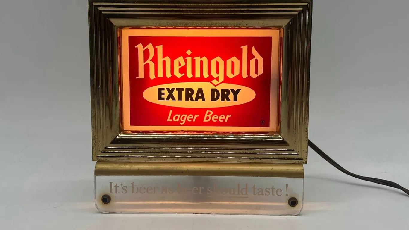 Rheingold Extra Dry Beer Light Sign