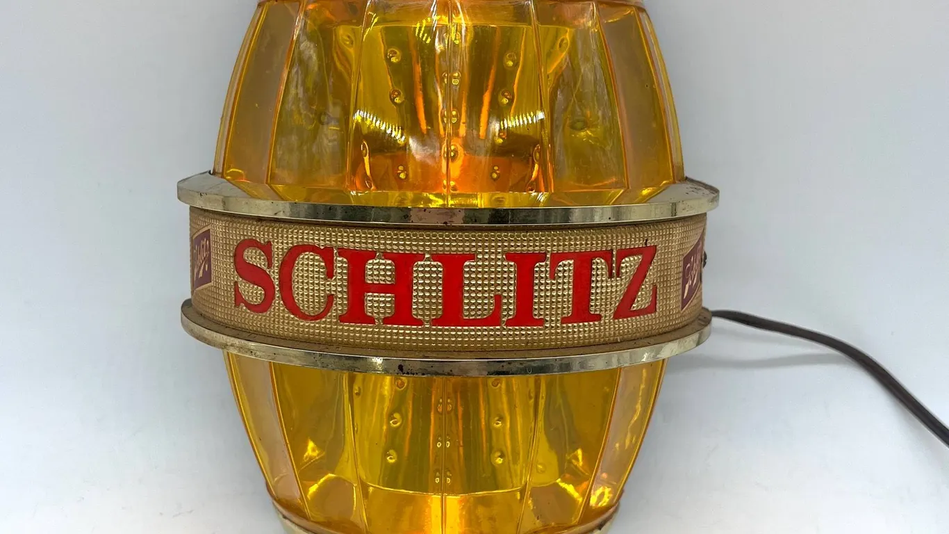 Vintage Schlitz Beer Barrel Light Sign
