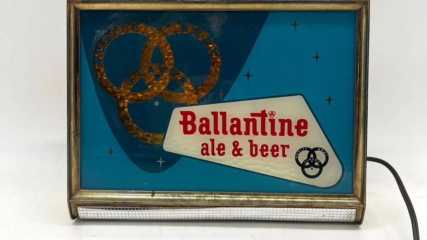 Vintage Ballantine Ale & Beer Light Sign