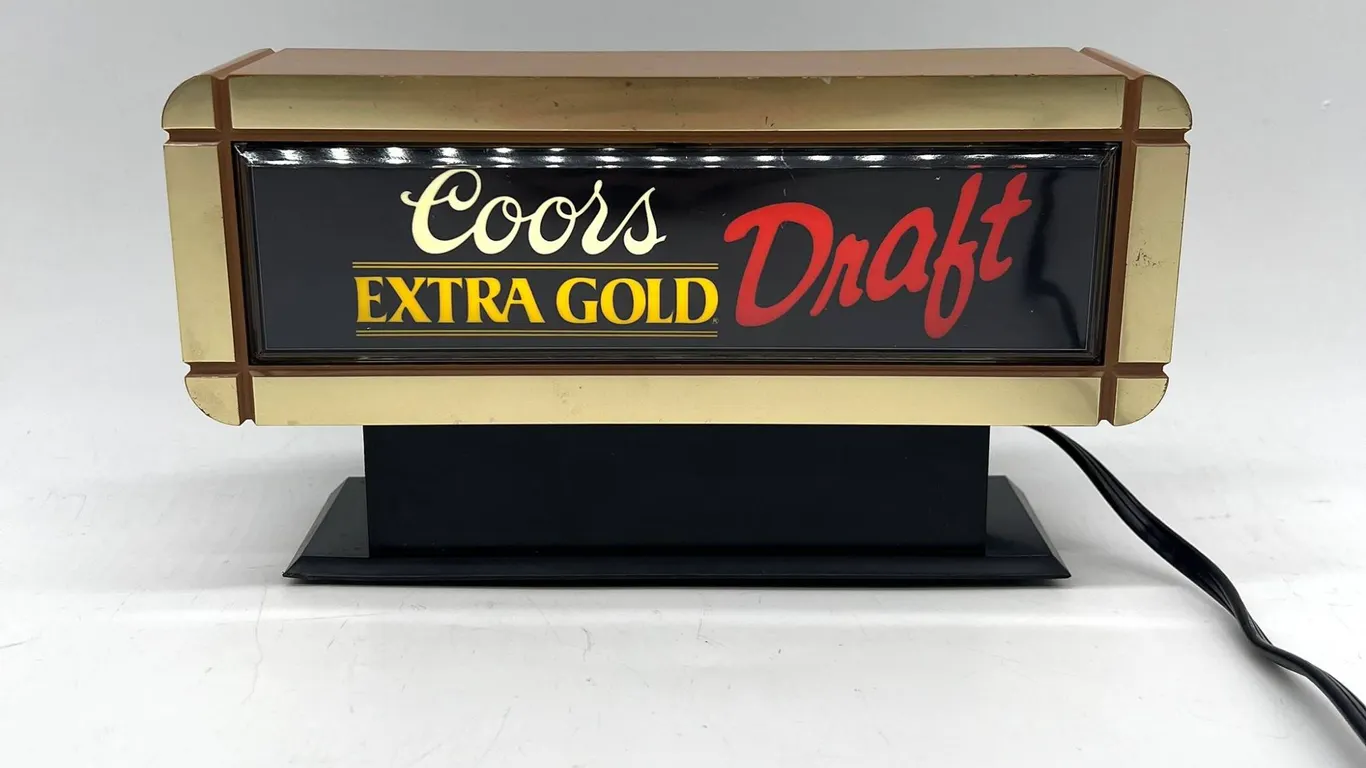 Coors Extra Gold Draft Lighted Sign