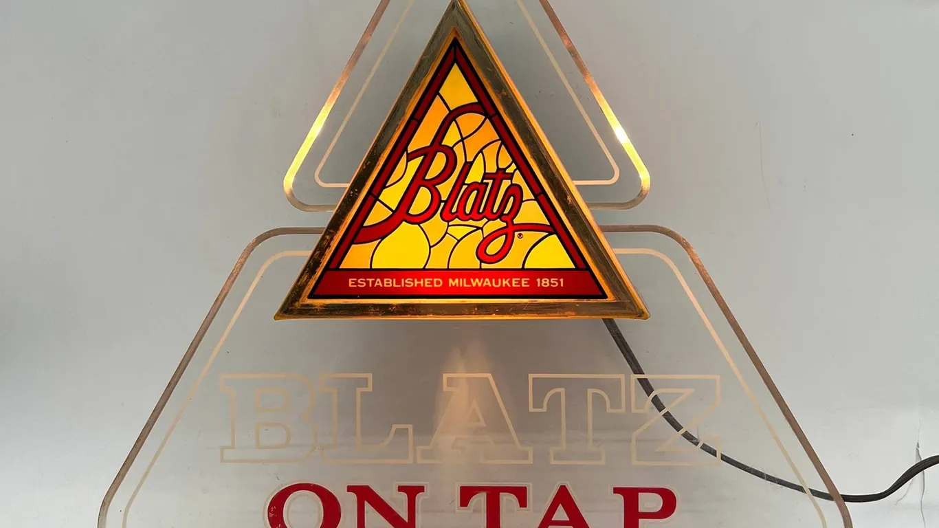 1983 Blatz On Tap Lighted Beer Sign