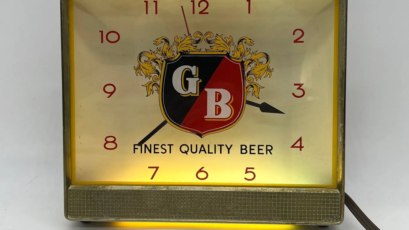 Vintage - Griesedieck Beer Light/Clock