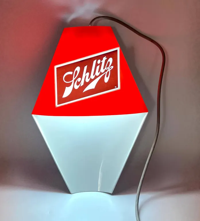 MCM - 1978 - Schlitz Beer Wall Lamp