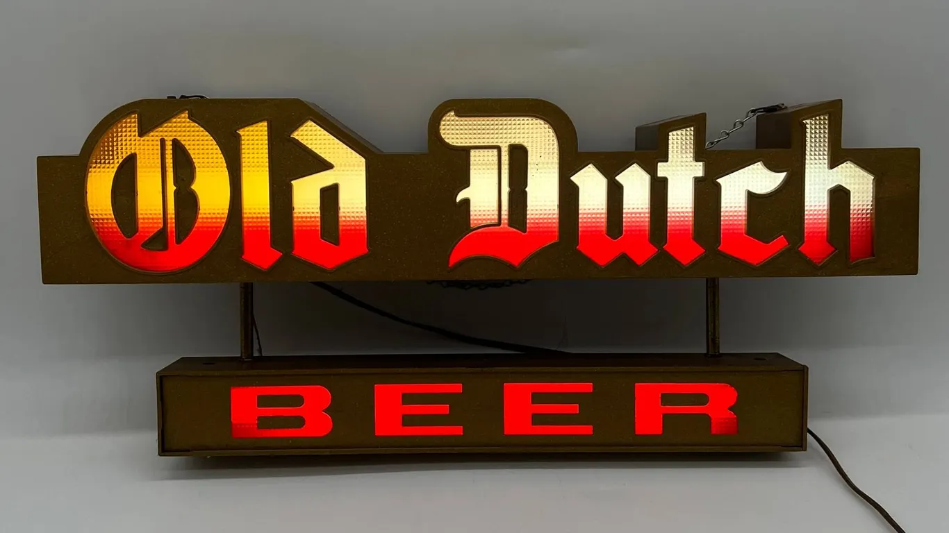Vintage - Old Dutch Beer Light/Sign