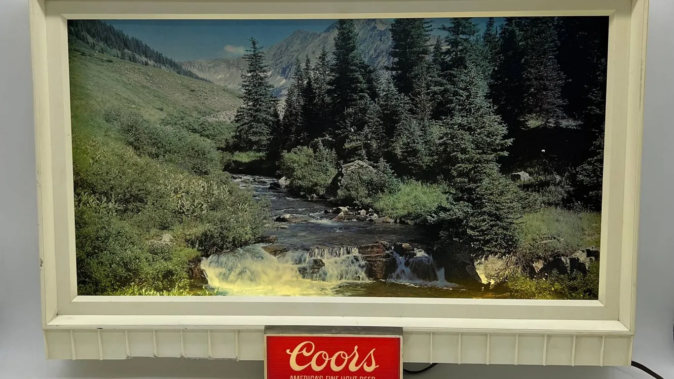 Vintage - Coors "Scenic" Light/Sign