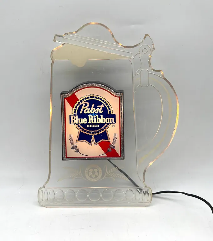 Pabst Blue Ribbon (PBR) - Beer Light/Sign