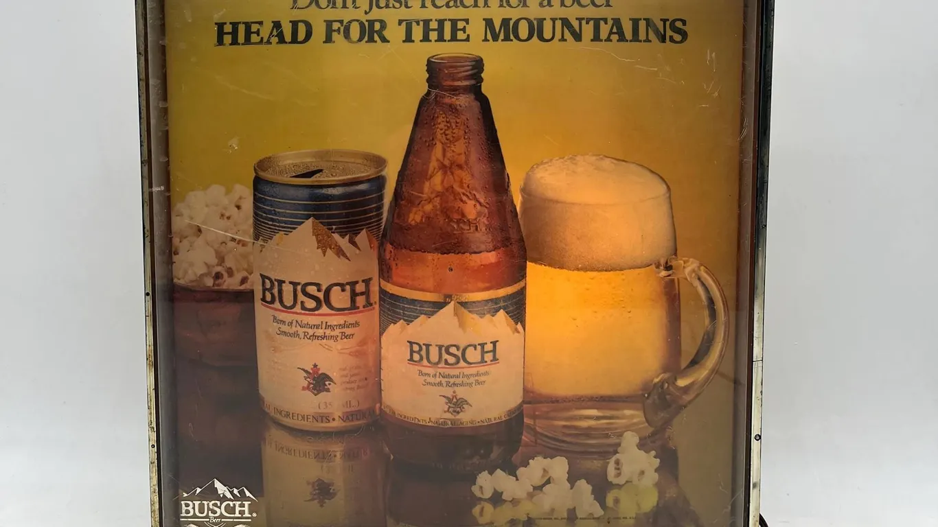 Vintage - Busch Beer - Light/Sign