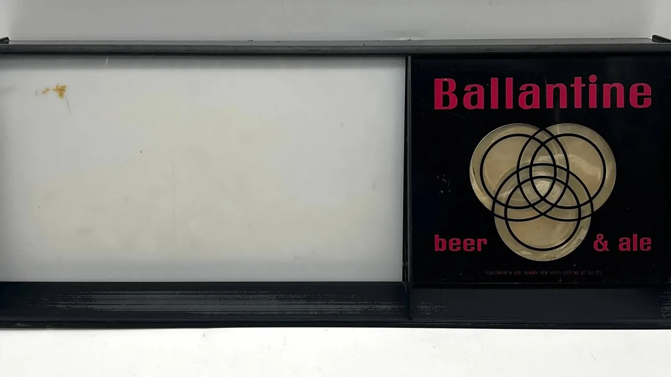 Ballantine Beer - Lighted Bar Sign Display