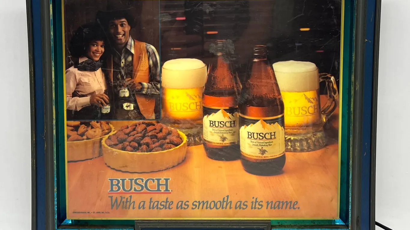 Busch Beer - Lighted Bar Sign