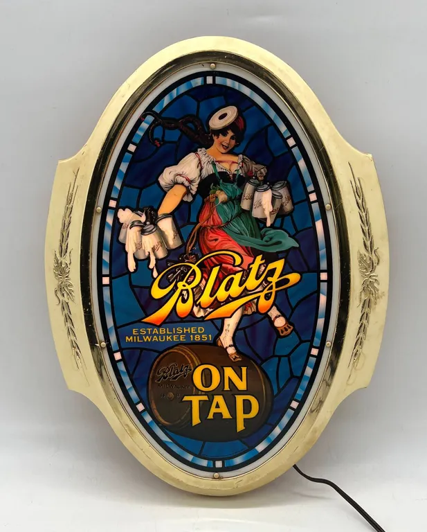 Blatz Beer "On Tap" Light/Sign