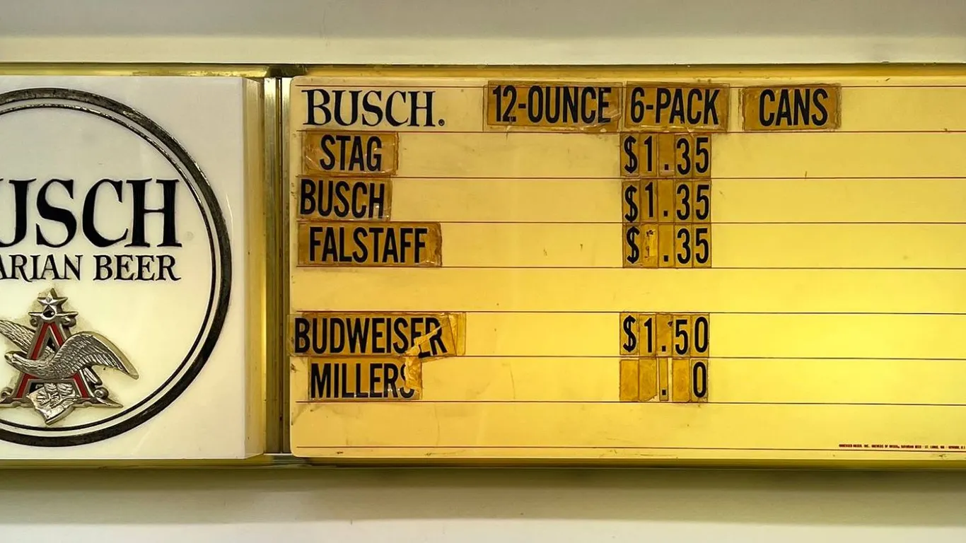 Busch Beer - Light & Letter Board Sign