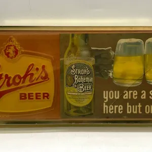 1970's - Stroh's Beer "Stranger" Light/Sign
