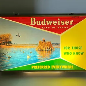MCM - Budweiser Beer "Hunting" Light/Sign